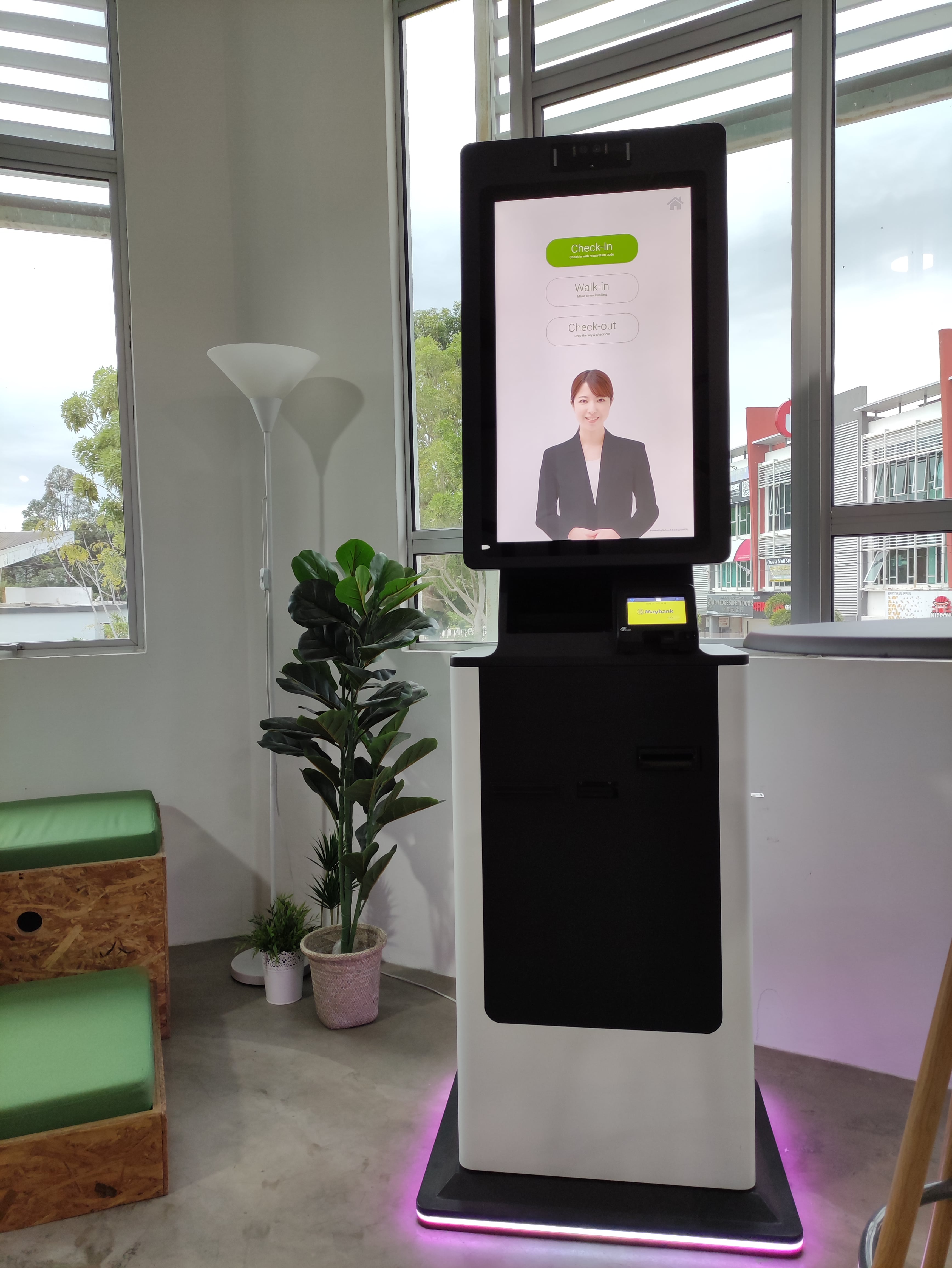 screenshot of Softinn Hotel Self Check-in Kiosk